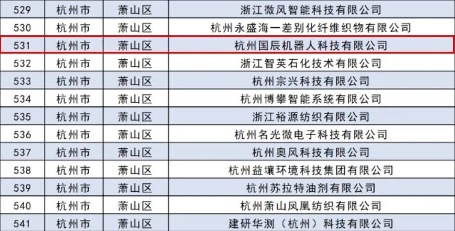 國辰被評為2023省級專精特新中小企業